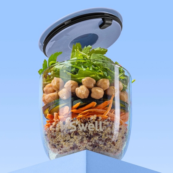 S'well Eats Glass Prep Bowl Coastal Blues Set of 4, 16 oz Bowls | NIB - Picture 3 of 9